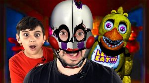 ПАПА РОБ И ЯРИК ИГРАЮТ: FNAF SISTER LOCATION! АНИМАТРОНИКИ ФНАФ АТАКУЮТ!