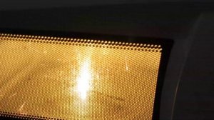 бенгальский огонь в микроволновке