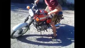 Запуск мотоцикла ЯВА 634 на холодную