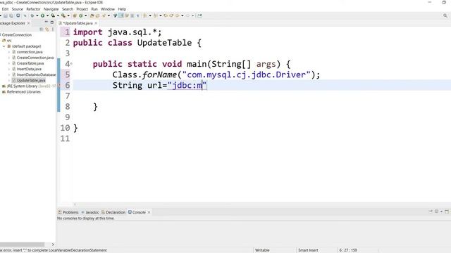 #10 Java JDBC | Java Database Connectivity | JDBC Update Data into Table