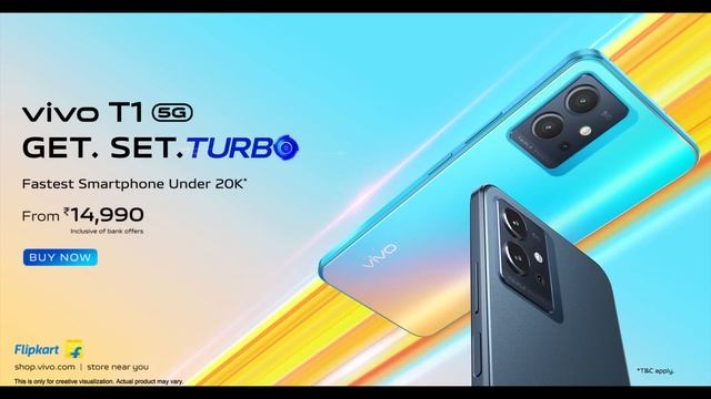 #vivoT1 5G | Turbo Processor - Snapdragon 695 5G | Effective price from Rs. 14,990*  | Buy Now