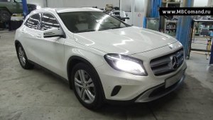 Дистанционный автозапуск с родного ключа Мерседес GLA X156 / Демонстрация работы