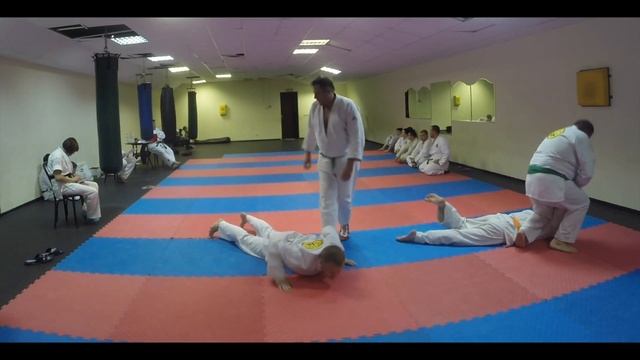 Аттестация на зелёный пояс с чёрной полоской. Болашенко Олег и Шитухин Олег смотреть онлайн