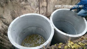 Выгребная яма из бетонных колец