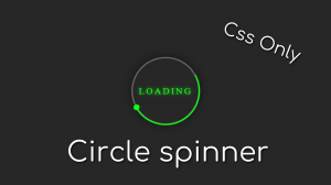 Как сделать крутящийся спиннер на HTML5 и CSS3