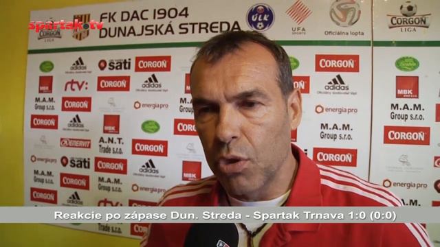 Reakcie aktérov po zápase Dunajská Streda - Spartak Trnava 1:0 (0:0) смотреть онлайн
