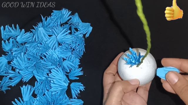 DIY Thermocol Balls Crafts/Thermocol Balls Flower/Thermocol Plant Making malayalam смотреть онлайн