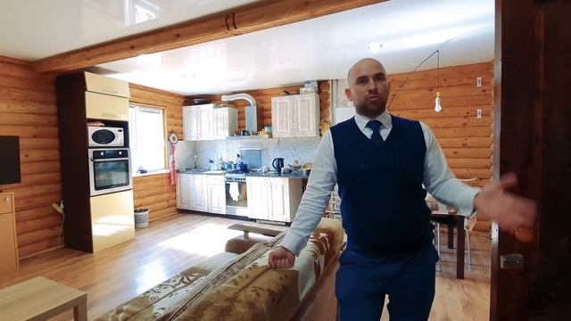 ГОЛУБАЯ БУХТА Геленджик: недорогой ДОМ из бруса с ремонтом || 2 этажа, 118 кв.м. + 5 соток земли!
