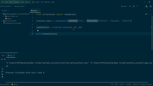 How to use namedtuple in python || tuple + dictionary power in single collection || by Rohit Sharma