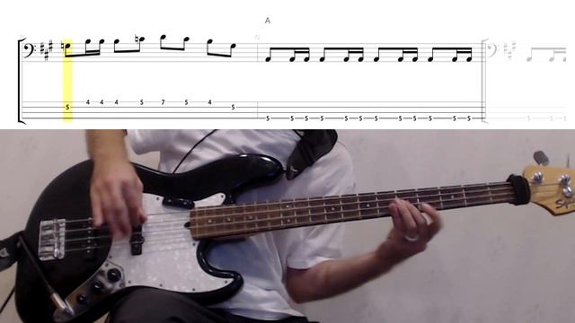 Sun and Steel by Iron Maiden - Bass Cover (tablature & notation included)