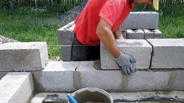 Кладка шлакоблока смотреть онлайн