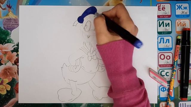 Рисуем Дональда Дака смотреть онлайн