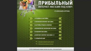 Курс Прибыльный интернет-магазин под ключ