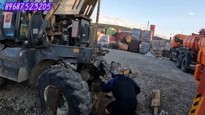 Ремонт балансира переднего  моста на RM Terex TLB825