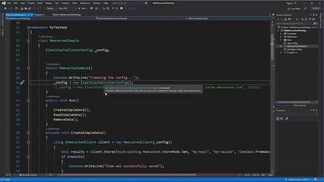 How to add a Caching Layer for .NET Applications with Amazon ElastiCache for Memcached смотреть онлайн