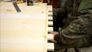 Изготовление столешницы из сосны Часть 1