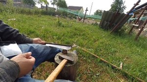 как клепать косу  как точить косу как заточить косу как оттянуть косу коса не косит как отбить косу