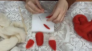 Мастер класс Дедушка Мороз из шерсти.