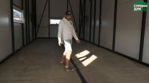 Ангар автомойка из сэндвич панелей | 20х5 М | Автомойка для крупногабаритной техники