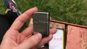 ЗАЖИГАЛКА ZIPPO ARMOR HIGH POLISH CHROME - СДЕЛАЛ  КАСТОМ ПО МОТИВАМ МЕГА ФИЛЬМА "СВЯТЫЕ ИЗ ТРУЩЕБ"