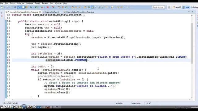 Hibernate 5 + Batch Update example смотреть онлайн