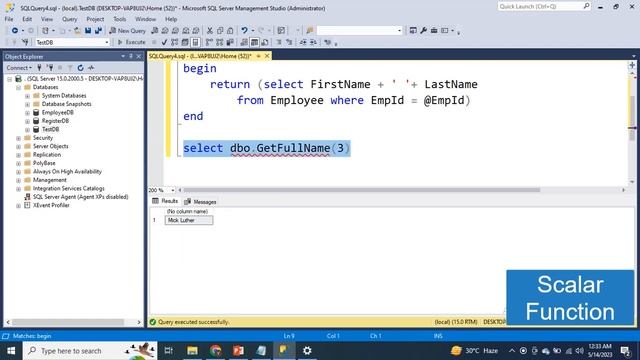 Part11 SQL Functions | Scalar | Table Valued | MS SQL Server for beginners | MS SQL Server Tutorial