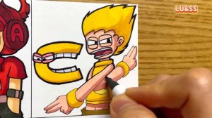 Drawing Alphabet Lore-Real Life / Humanized Alphabet Lore / ABCFGHPQ