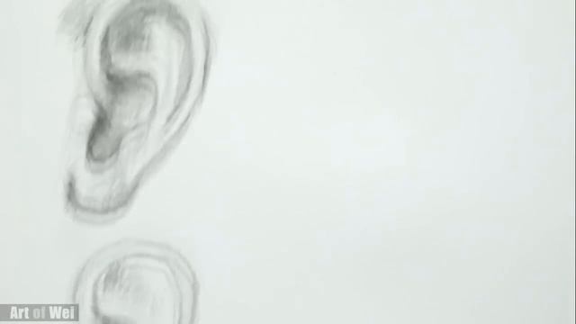 How to Draw the Ear the Easy Way - Different Angles смотреть онлайн