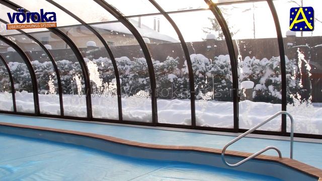 ЗИМА!  ПАВИЛЬОН ДЛЯ БАССЕЙНА