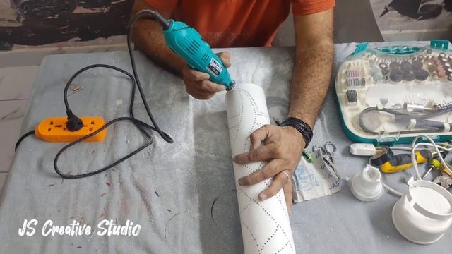 DIY How To Make Fancy Lamp Using PVC Pipe смотреть онлайн