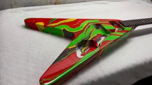 Gibson Flying V Guitar - Swirl finish by Sims Custom Shop