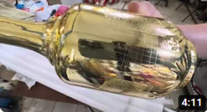 Проверка адгезии на стекле "Порошковая металлизация"  от СкайХром