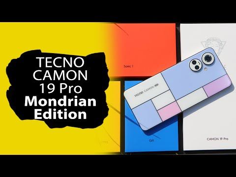 Распаковка TECNO CAMON 19 Pro Mondrian Edition