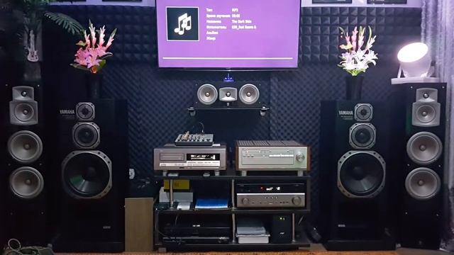 Музыкальная комната в гараже 7. Прослушивание Аппаратуры Yamaha. смотреть онлайн