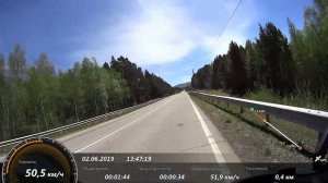 на мопеде на Байкал