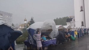Сильная гроза в Сыктывкаре 25 августа 2022!