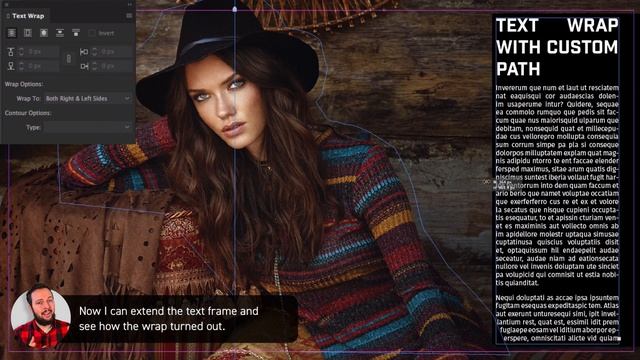 ? Text Wrap | Indesign CC Tutorial #116/365 смотреть онлайн