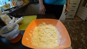 Творожный пирог "Зебра" с тыквой