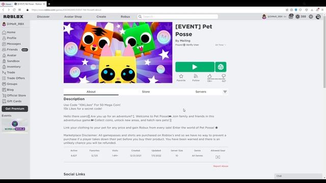 КАК ЗАРАБОТАТЬ 1,000,000 РОБУКСОВ В СИМУЛЯТОРЕ ПИТОМЦЕВ В РОБЛОКС? PET POSSE ROBLOX смотреть онлайн