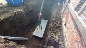 Установка подземного газгольдера объёмом 5000 литров