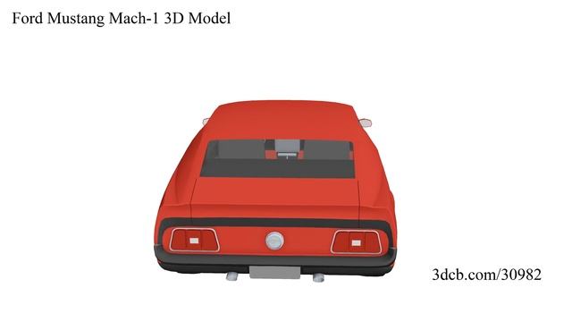 Ford Mustang Mach-1 3D Model смотреть онлайн