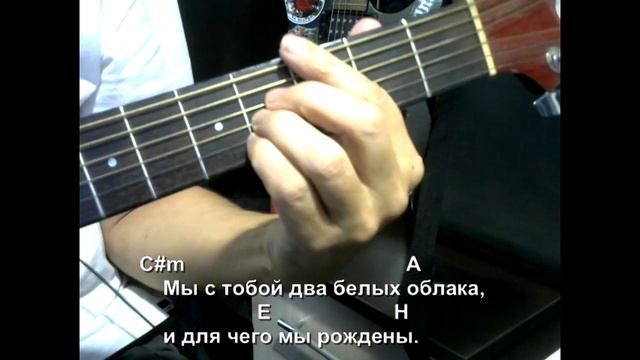 В реку смотрятся облака аккорды. В реку смотрятся облака аккорды