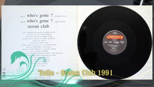 Ocean Club - Yello 1991 Single Vinyl Disk 12 Zoll.mp4 Виниловые пластинки