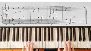 Красивая песня на пианино для начинающих! Санта Лючия РАЗБОР