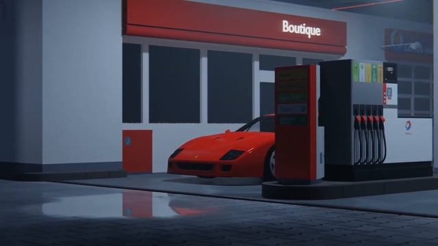 Blender EEVEE cinematic - Ferrari F40 at the gas station смотреть онлайн