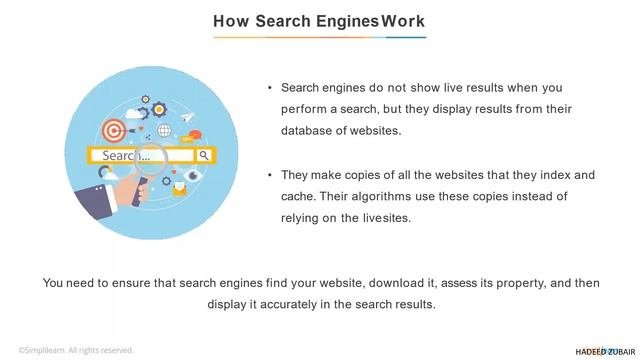 SEO how search engine works || Hadeed Zubair | Web developement and App dev| Marketing SEO and ASO