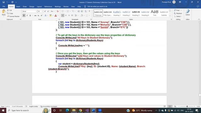 Concurrent Collection in C# | Concurrent Dictionary Collection Class in C# | Collection Framework смотреть онлайн