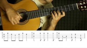 Sailor Moon: Moonlight Densetsu - Classical Fingerstyle Guitar Cover Tab Tutorial
