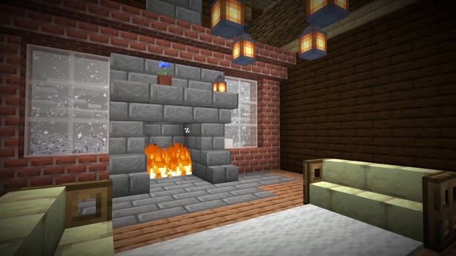 MINECRAFT • Relaxing Music with Fireplace Ambience ? #tenpers смотреть онлайн