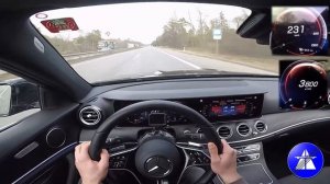 2021 Mercedes-Benz E-Class 220D W213 TOP SPEED DRIVE ON GERMAN AUTOBAHN